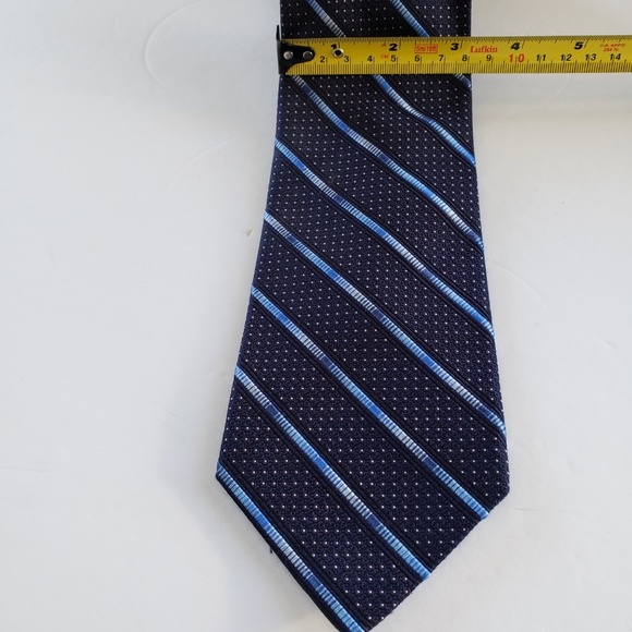 Alfred Sung Blue 100% Silk Tie - Picture 2 of 3